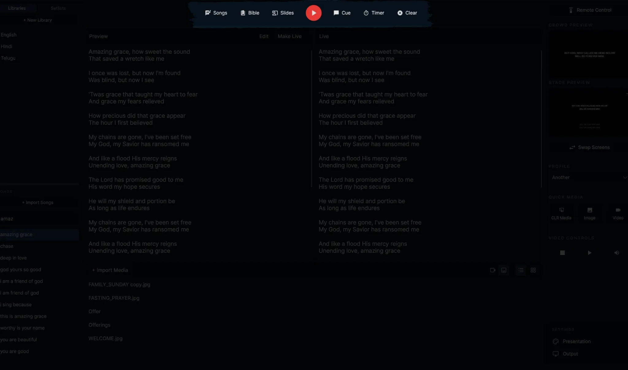 PraiseMates navigation screen with a dedicated workspace for each task